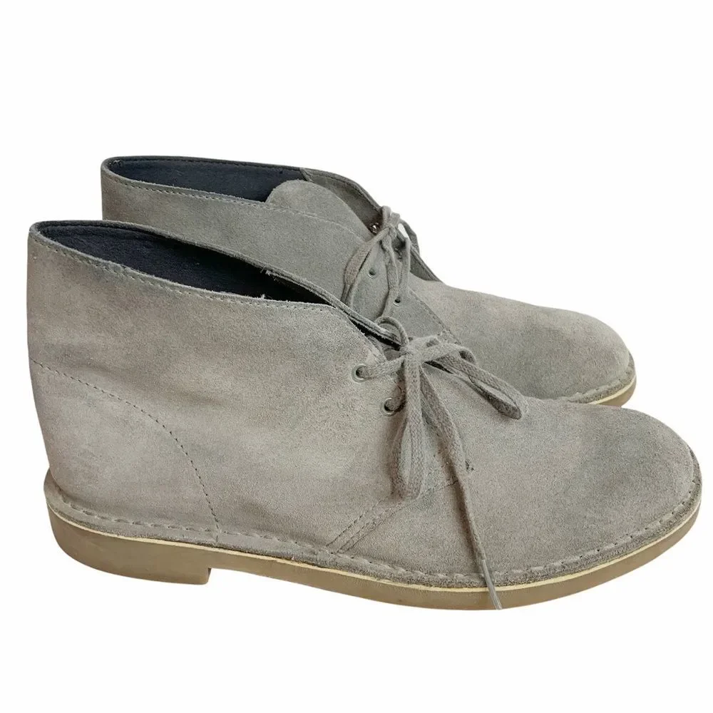 Clarks Gray Suede Chukka Boots